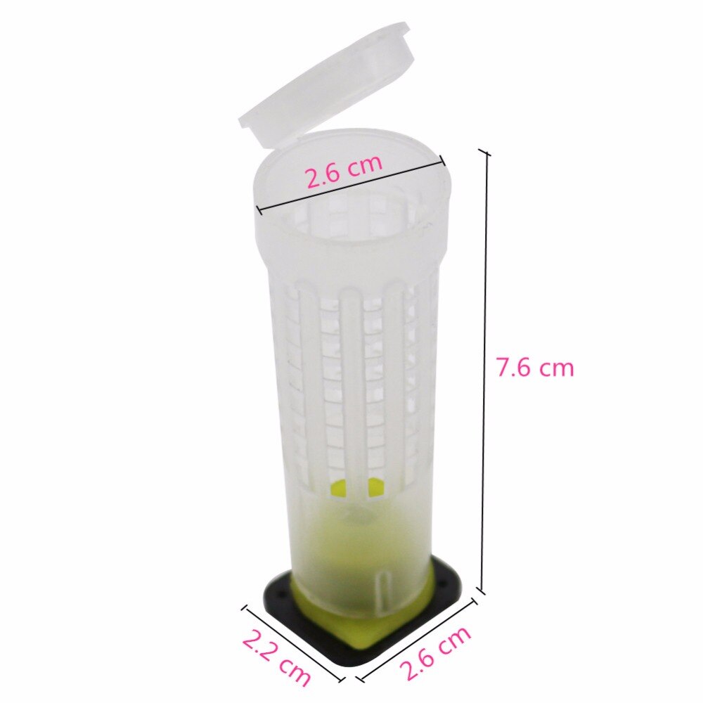 120 stks 76mm Anti-Bite Bee Koningin Kooi Bescherming Cover bee kooi Cover Multi-Functionele Kooi Bee bijenteelt bijenteelt Gereedschappen