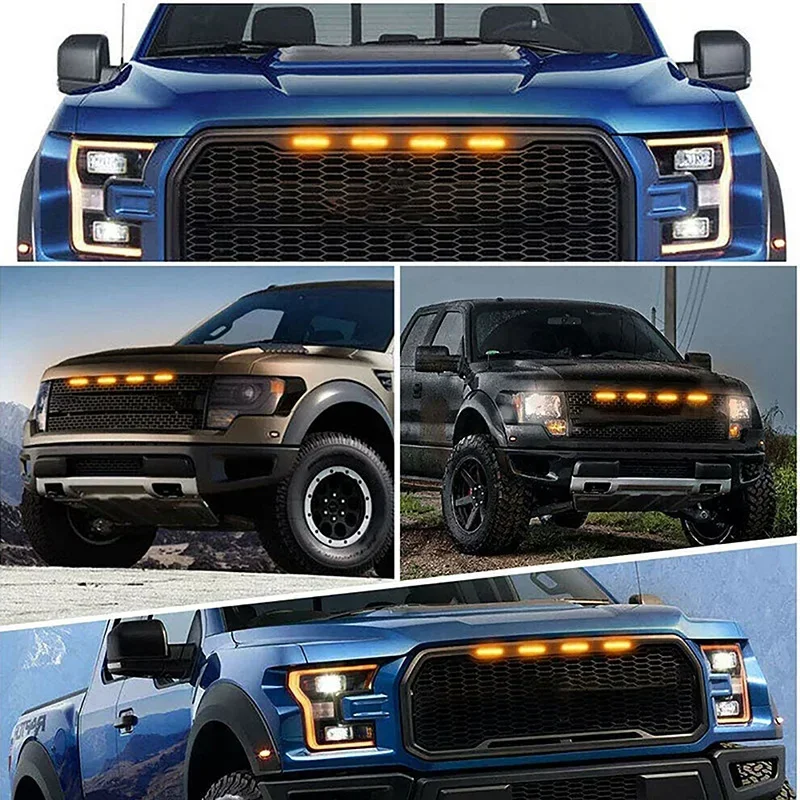 Luces LED universales para coche, luces LED delanteras para parrilla con arnés, lámpara de ojo de águila para camioneta todoterreno, SUV, Ford, Toyota, accesorios para coche