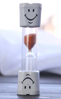 Minuterie de brosse à dents pour enfants, sablier, horloge à œufs, minuterie de 3 Minutes pour thé/café: orange