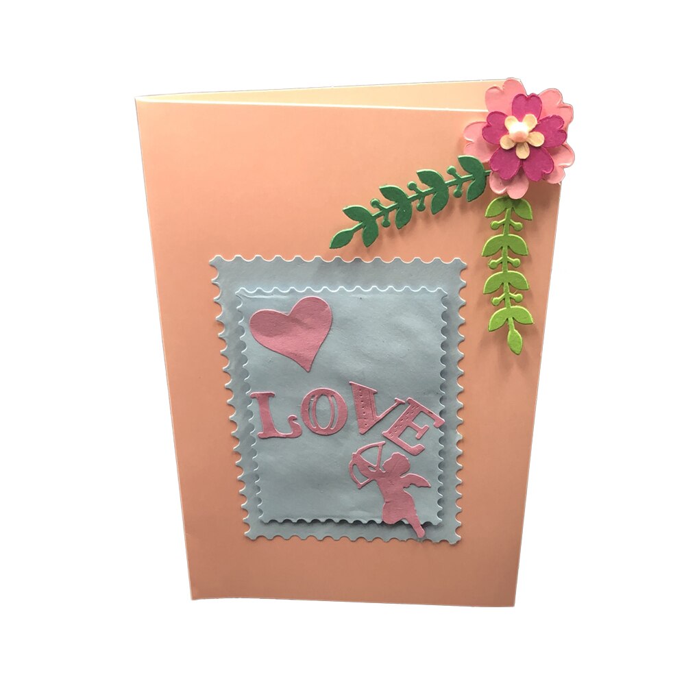 Molde de corte grabado DIY Cupid Love para Plantilla de tarjetas de papel Scrapbooking Health99
