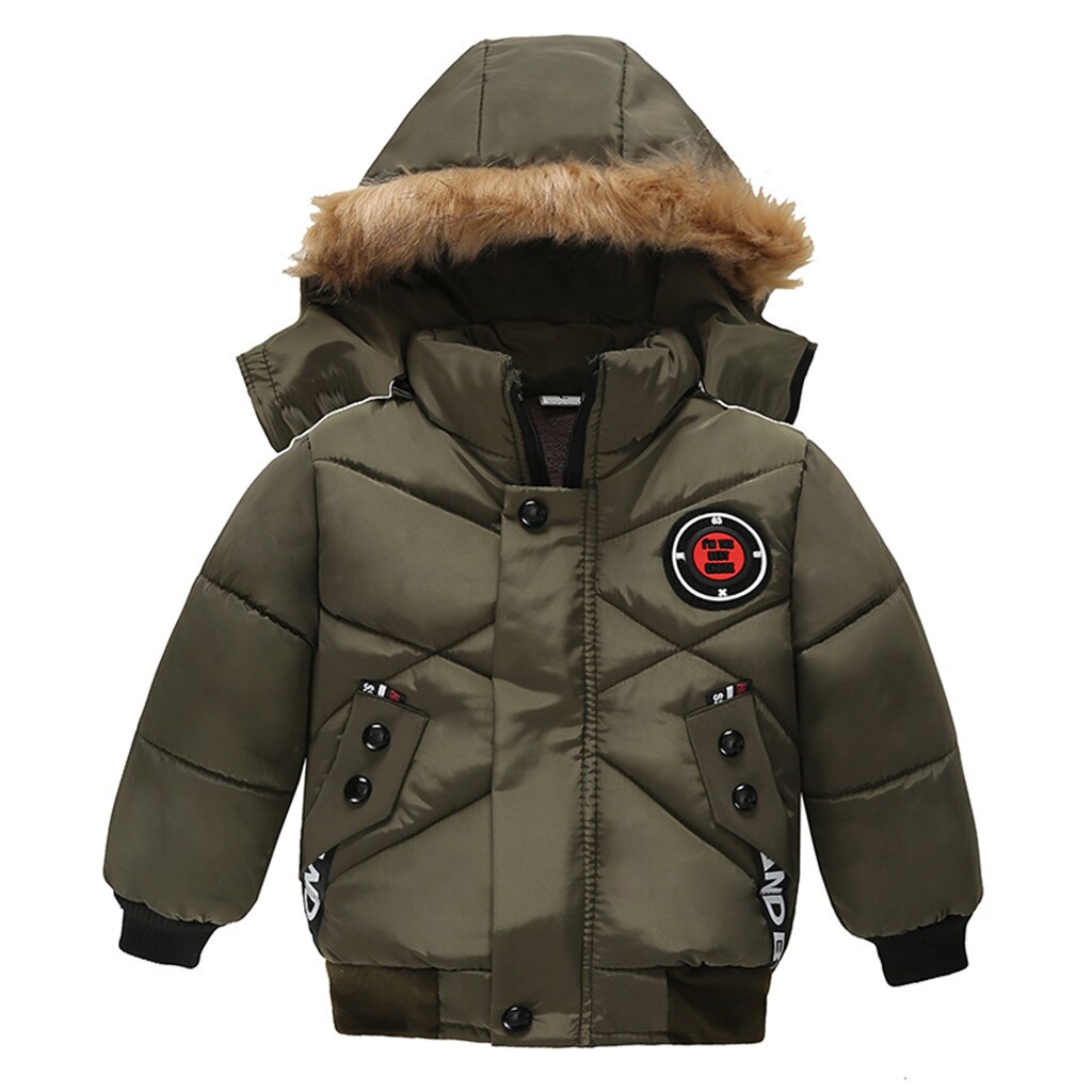 Vêtements d'extérieur pour enfants polaire manteau à capuche enfants vêtements coupe-vent confortable garçons filles vestes automne hiver: green / XL