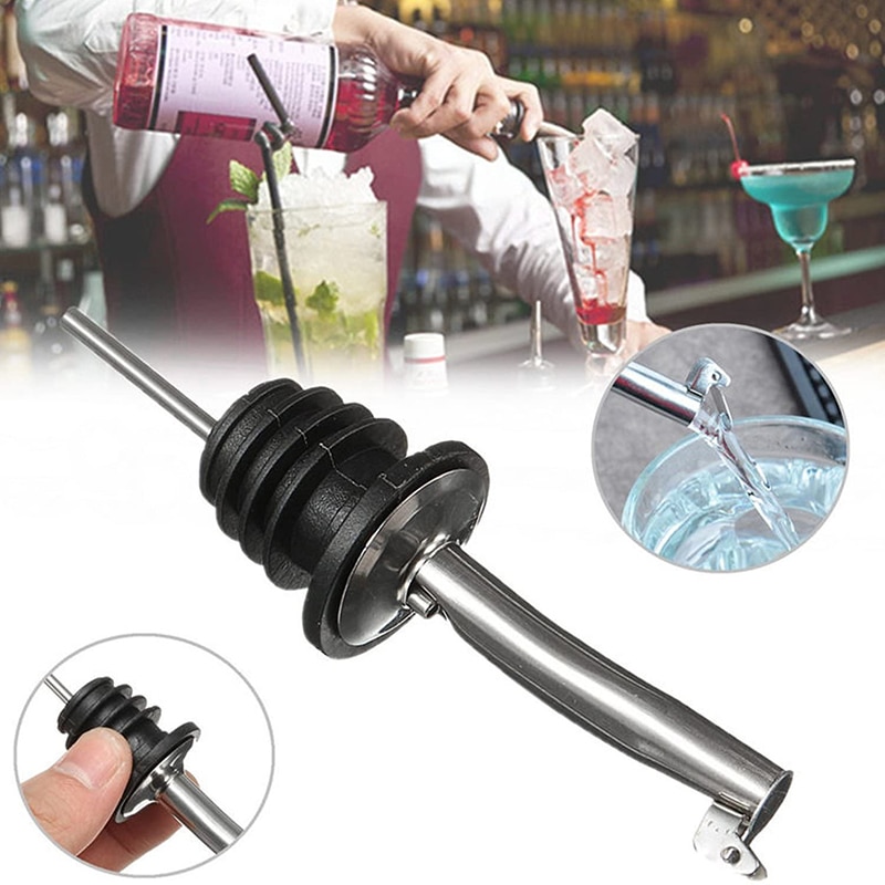 1PCS Stainless Steel Drinks Wine Cocktail Pourer Dispenser Alcohol Quantitative Liquor Pouring Device Home Bar Accessories