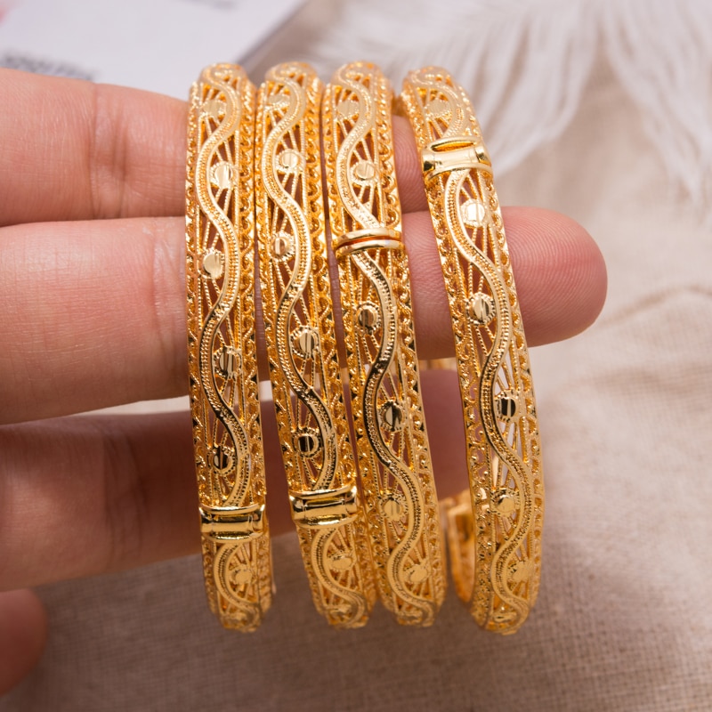 Armreif Mädchen Neue afrikanisch armreifen Äthiopischen frauen Armreifen Armbinde schmuck Gold Blume armbänder Mädchen Party Luxus
