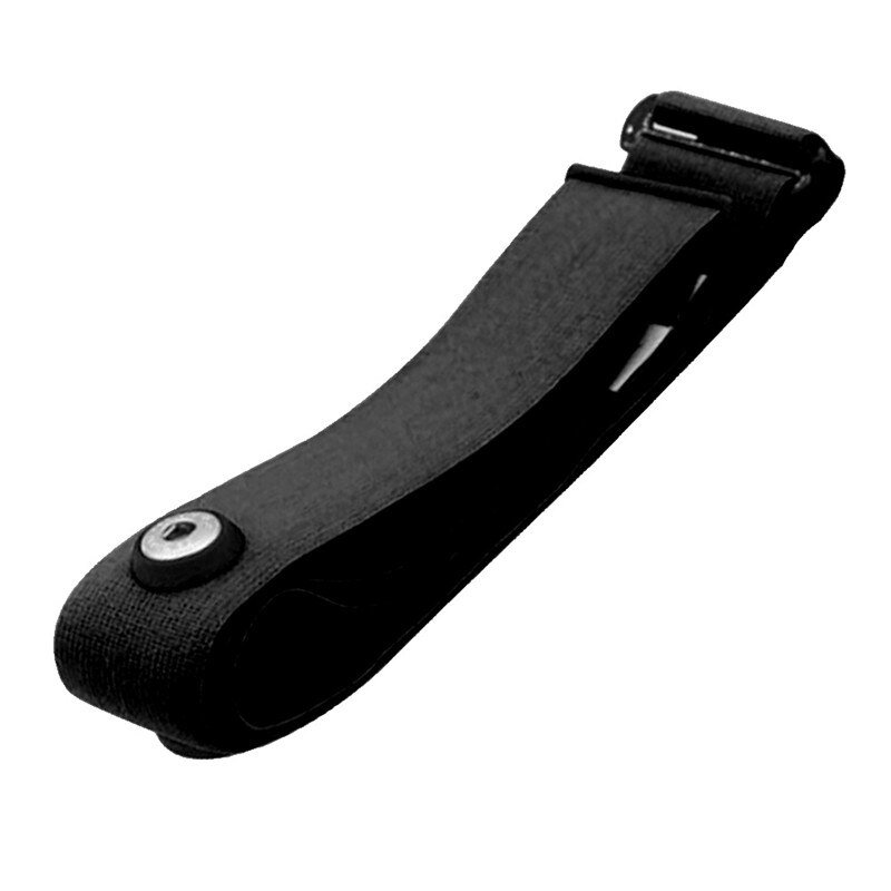 Elastische bevestigingsband sport hartslagmeter verstelbare borstband fitnessapparatuur: Zwart