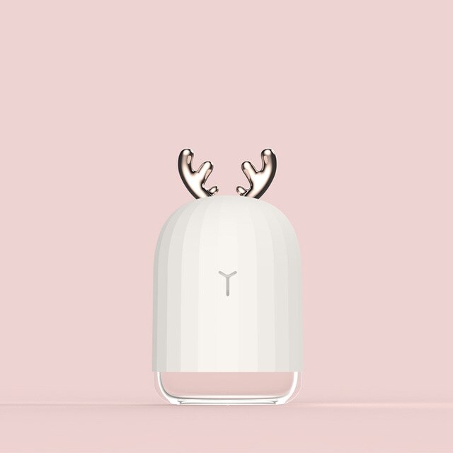 Xiaomi mijia 3 life 220ml ilmankostutin aromi eteerinen öljy diffuusori kotiautoon usb fogger sumukone led vaalea valkoinen pinkki: Valkoinen