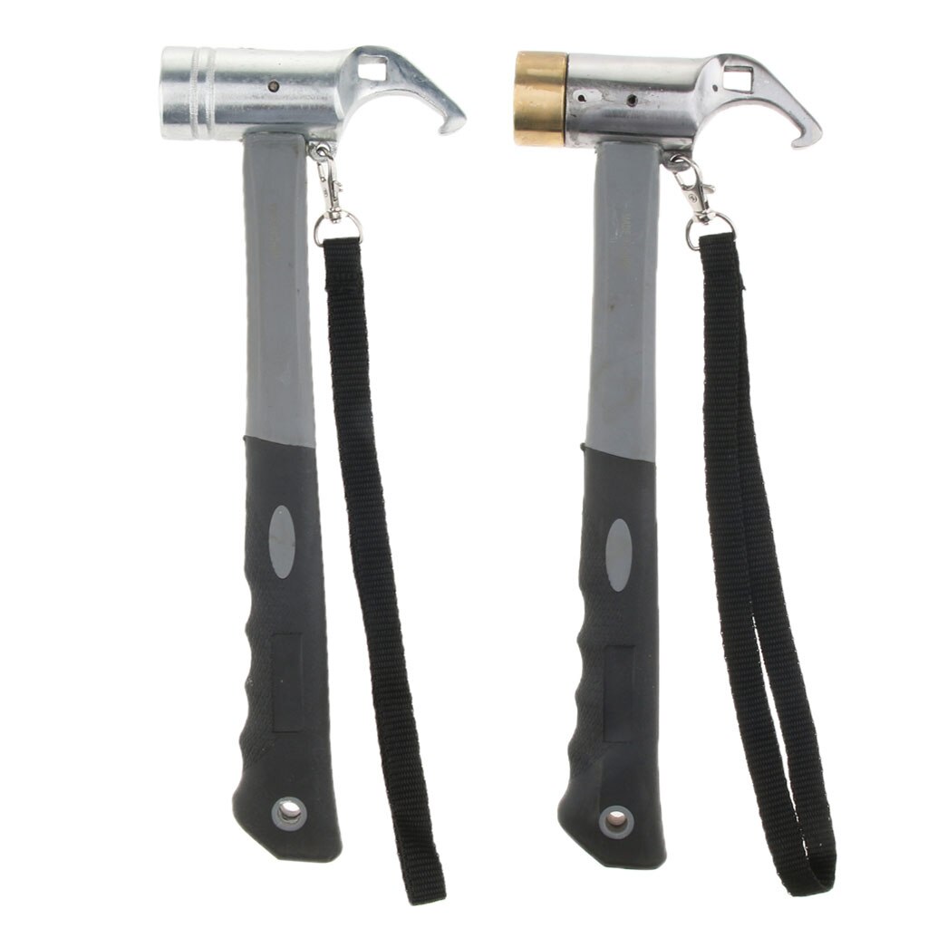 Hiking Camping Tent Mallet Hammer Peg Stake Puller for Ground Nails Pins