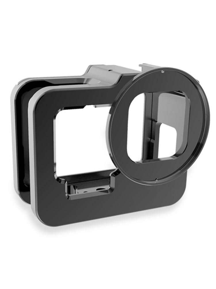 Camera Beschermhoes Aluminium Behuizing Case Vlogging Frame Accessoires Kit Voor Gopro Hero9 Voor Duiken Fietsen Outdoor #