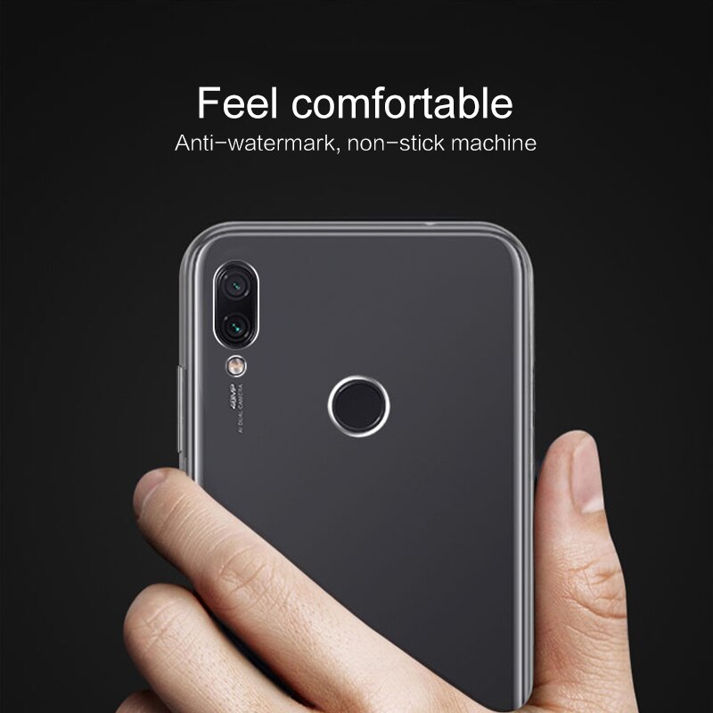 Anti-val Siliconen Eenvoudige Robuuste Armor Soft Cover Case TPU voor Xiaomi Redmi Note 7pro Telefoon beschermende Gevallen