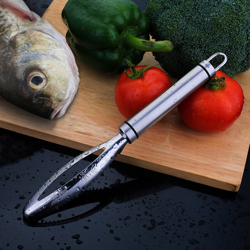 Schubben Schraper Vis Huid Raspen Roestvrij Staal Snelle Schubben Borstel Dunschiller Remover Zeevruchten Hulpmiddel Keuken Accessoires