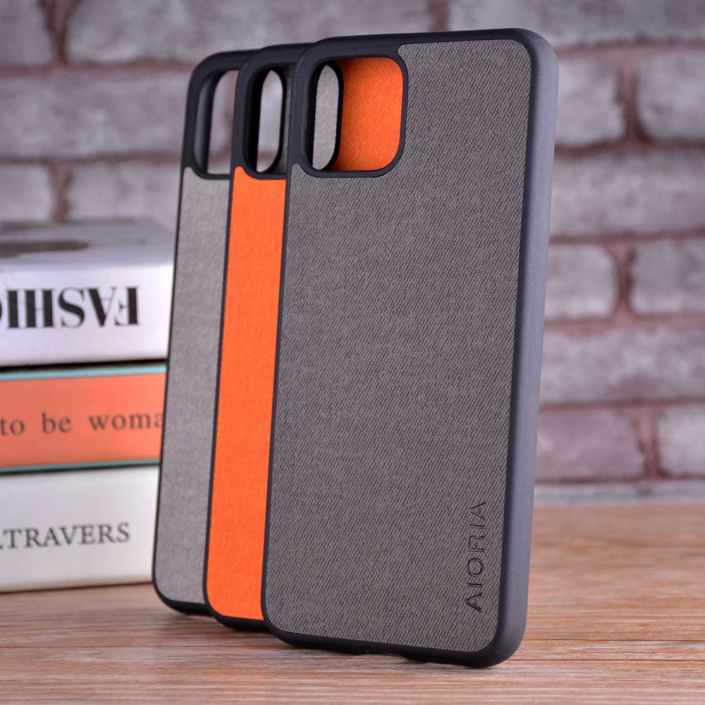 Google Pixel de Google 4 4 XL coque de textiles de cuero skin de tpu blando funda de teléfono dura de Google para Google Pixel 4 4 XL