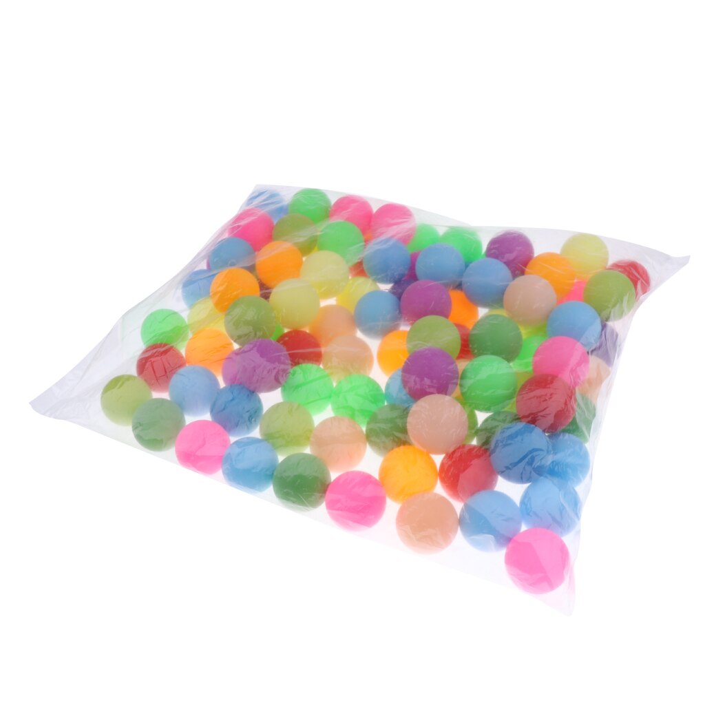 100 stk assorterede farve plastik kattebolde 40mm plast bordtennisbolde