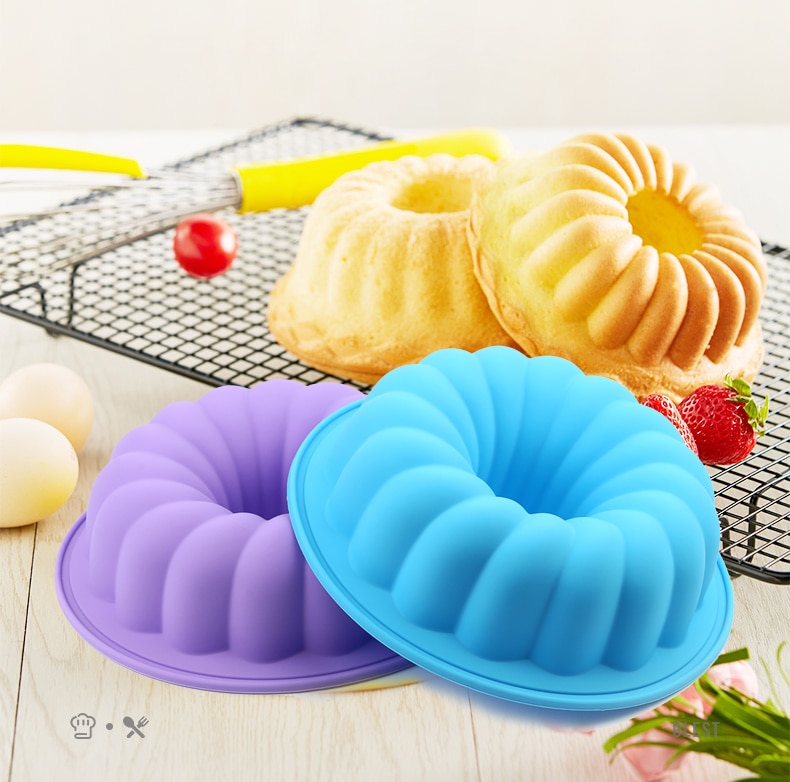 Siliconen Cake Pan Mold 8-Inch Bakvormen Mallen Voor Cake Cookies Fondant Candy Siliconen Bakken 3D Diy Mallen Goede Pan
