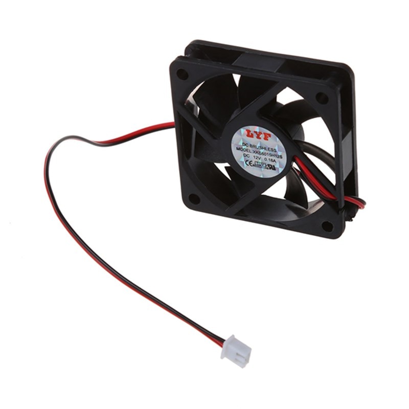 Mini ventilateur de refroidissement, cc 12V, 2 broches, 60mm x 15mm, pour PC, accessoires
