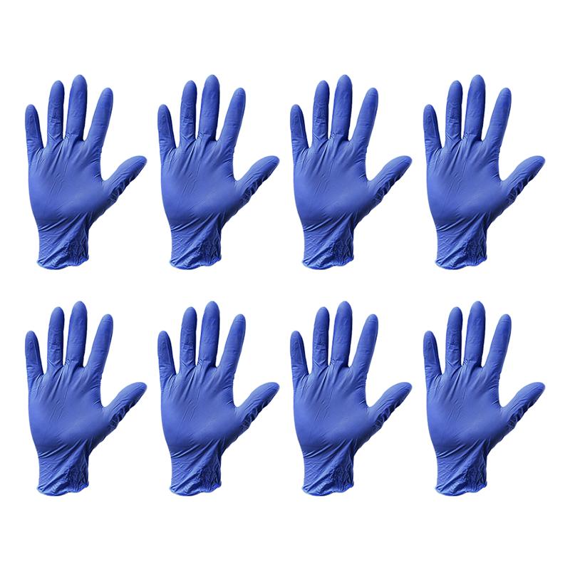 20 stuks wegwerp nitril handschoenen, resistente handschoenen niveau 5 handbeschermingshoes keukenhandschoenen maat m (blauw)