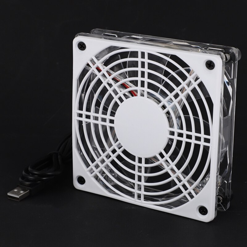 Usb 5V Led Cooling Fan Wifi Router Holder Cooler Tv Set-Top Box Support Heatsink Fan For Computer/Pc Pet Box Radiator
