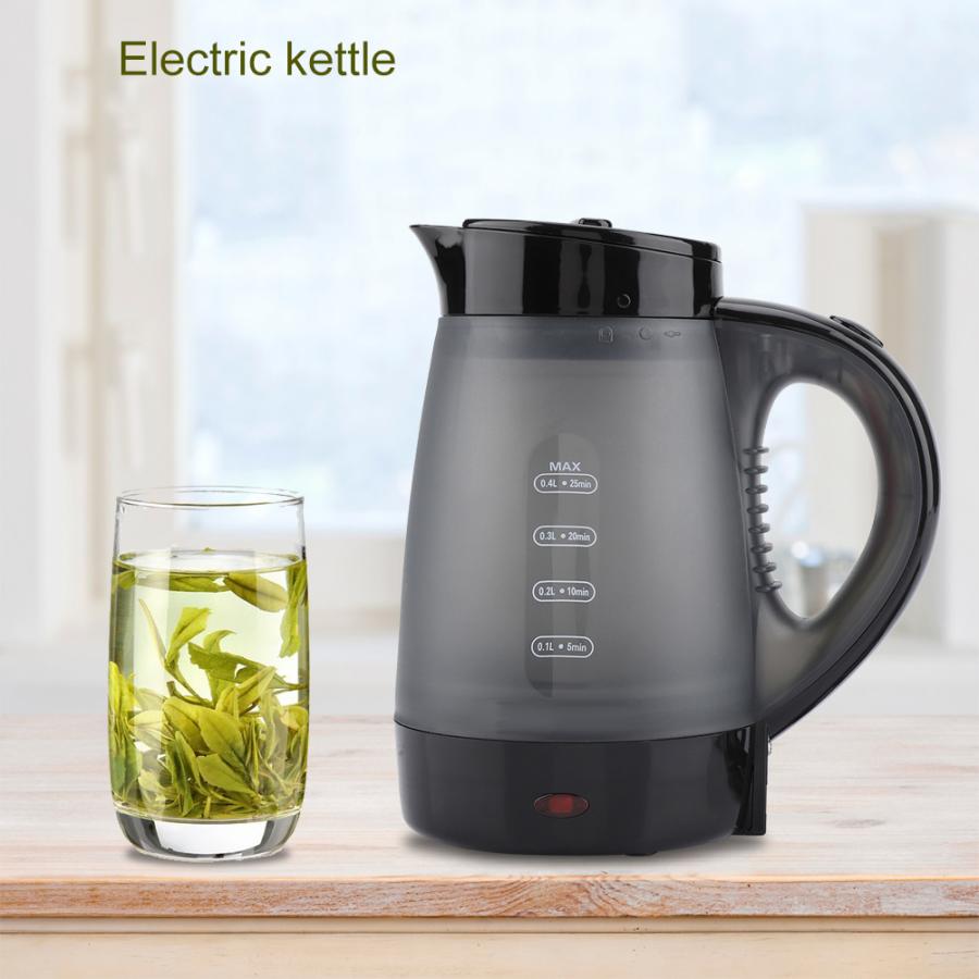 0.4l mini rejse gennemsigtig elkedel hurtig vandopvarmning kogende gryde (eu stik) chaleira eletrica