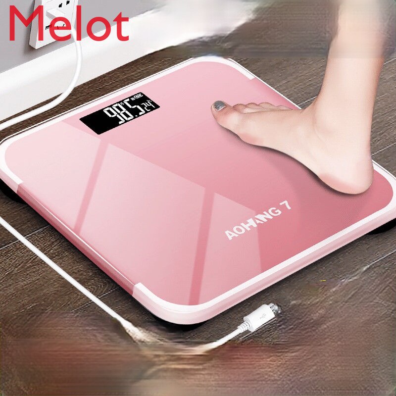 Balance électronique de luxe haut de gamme, Rechargeable, pour perte de poids, pour adulte