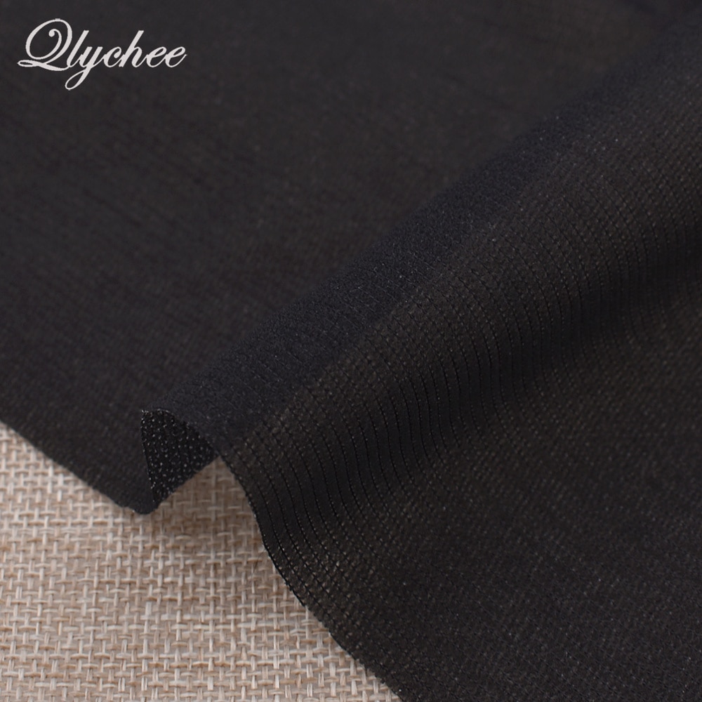 100*112cm Polyester Stretch Knitted Iron On Interfacing Sticking Lining Black White DIY Craft Quilting Patchwork