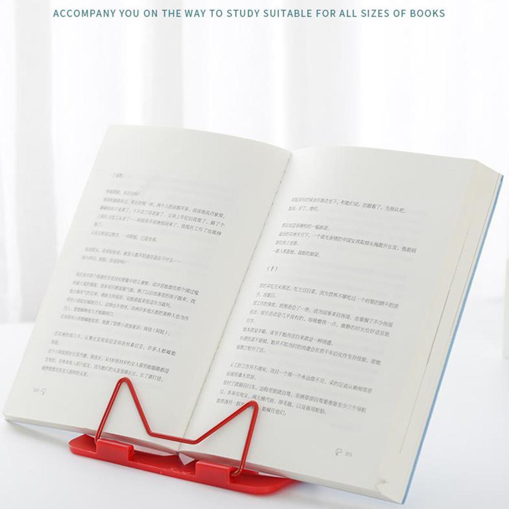 Soportes ajustables para libros de lectura, soporte multiusos para libros de estudio, soporte plegable Simple para libros de lectura, soporte para documentos, 2 uds.