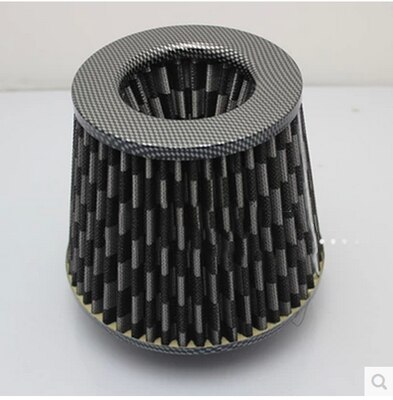 Universal K&N Cold Air Intake Filter 76mm Air Filter 3 inch car Air filter: big gray