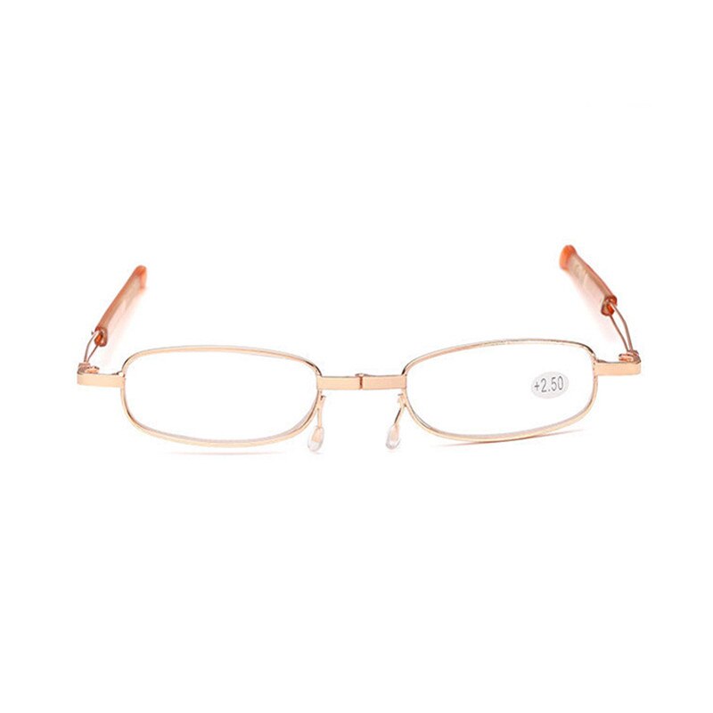 Zilead Mini Leesbril Mannen Vrouwen Vouwen Telescopische Presbyopie Bril Dioptrie + 1.0 + 1.5 + 2.0 + 2.5 + 3.0 + 3.5 + 4 Unisex