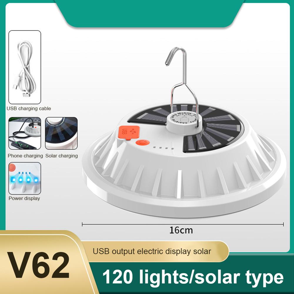 300w Rechargeable LED Home Mobile Night Market Stall Light Solar Emergency Light Bulb Outdoor Camping Remote Control Lighting: 120LED
