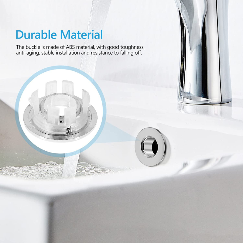 Bathroom Basin Faucet Sink Overflow Cover Replacement Kitchen Sink Drain Hole Cap Sink Trim Ring Plug For Bathroom Accessories