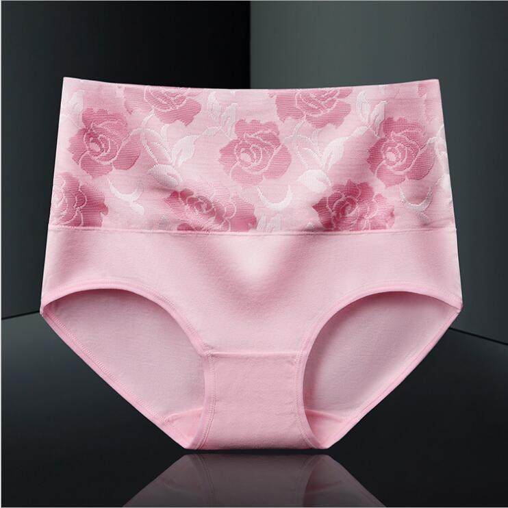 taille haute coton pleine grande taille slips pour les femmes 7398 # taille L-3XL
