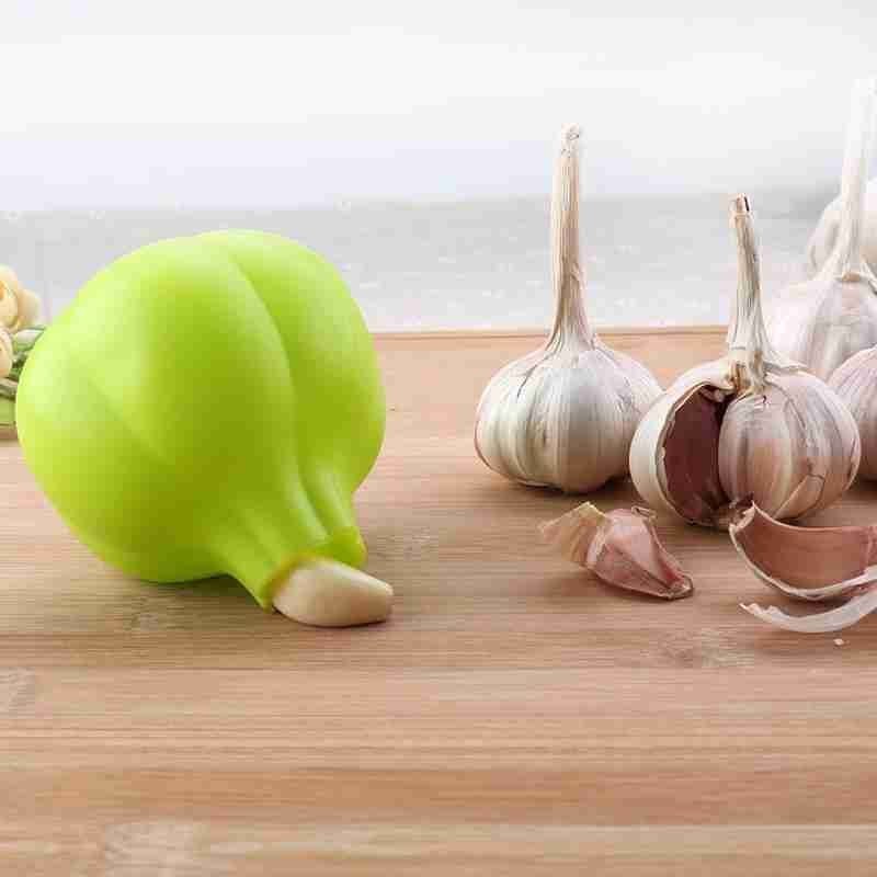 Silikon Knoblauch Schäler Kreative Gummi Lebensmittel Klasse Silikon Peeling Heimat Küche Knoblauch Knoblauch Weiche Werkzeuge Schäler Zubehör F7W4