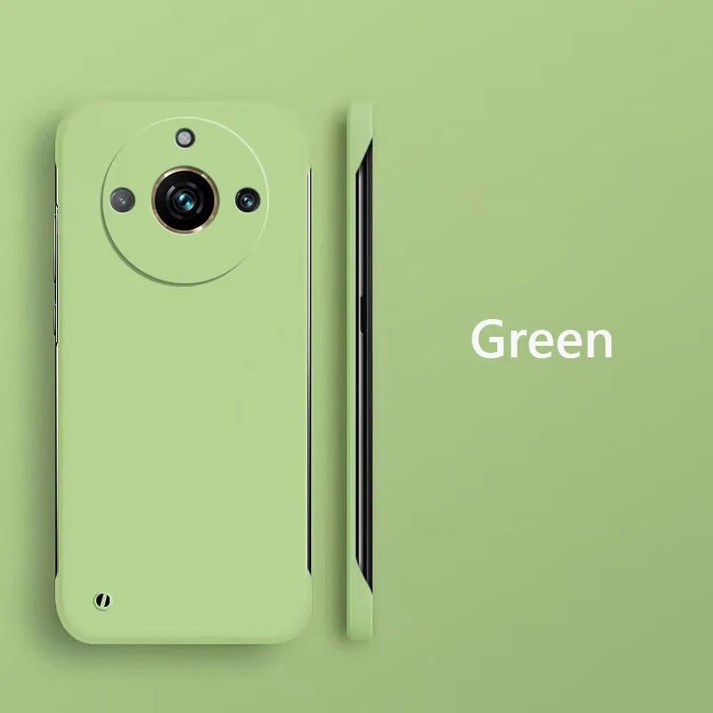 Custodia posteriore rigida opaca sottile senza cornice per PC per Realme 11 pro più Realme11 pro + più 5G antiurto Fundas Coque: alluminio / Albicocca