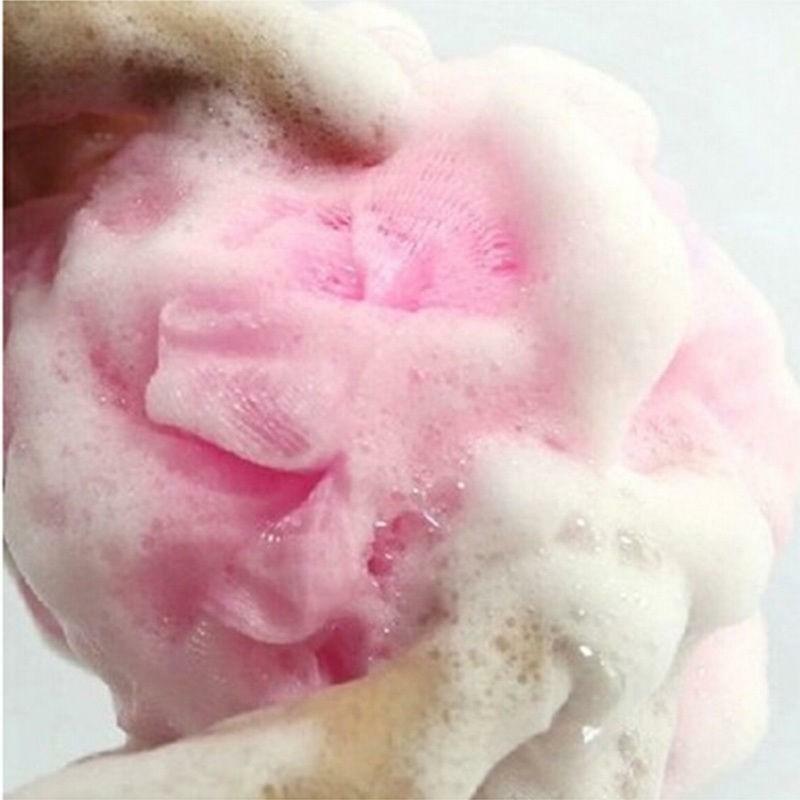 Bad Douche Zeep Bubble Body Wash Exfoliëren Scrub Puff Spons Mesh Net Ball Zachte
