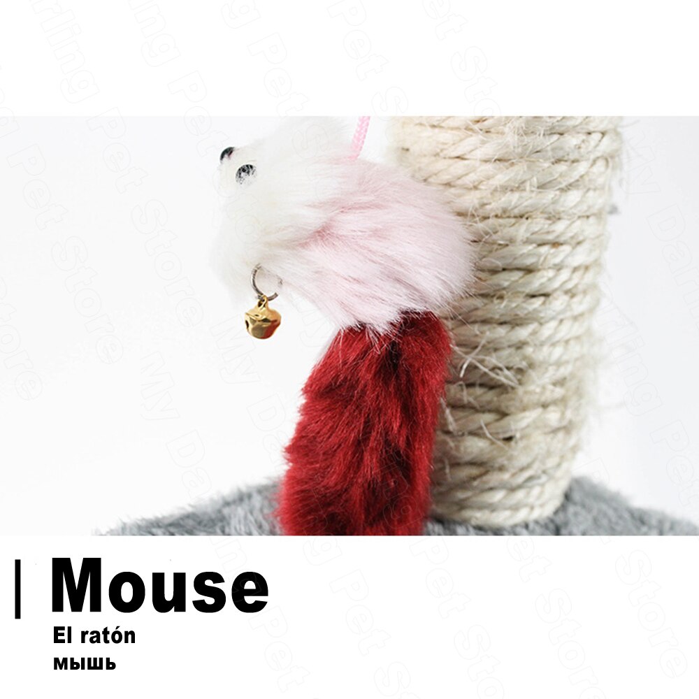 Cat Toy Scratcher Tree for Cats Scratching Post Mouse Scratch for Cats Furniture Plush Cat Climbing Frame Toy Pet Product TY0114