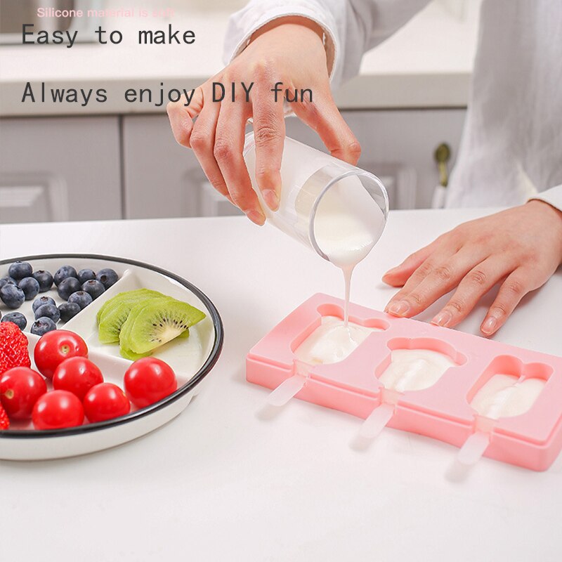 Siliconen ijsvorm van voedingskwaliteit, ijsblokjesmachine, siliconen mal, ijsvorm, ijslollyvorm, keukenaccessoires