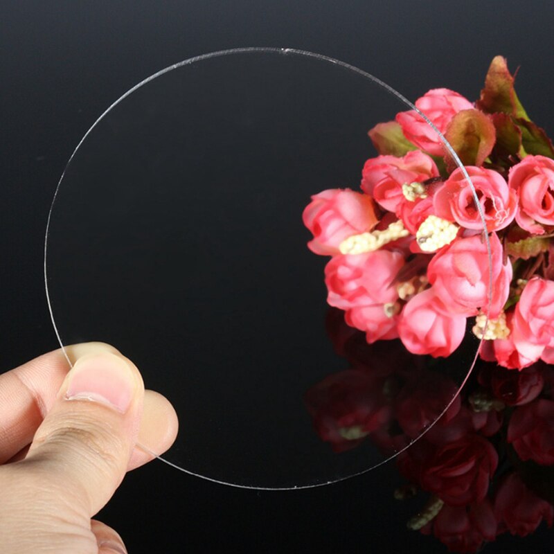 2PCS Round Acrylic Cake Display Board Cake Edge Smoother Scraper Cake Tray DIY Round Decoration Cakeboard Base Cake Tools