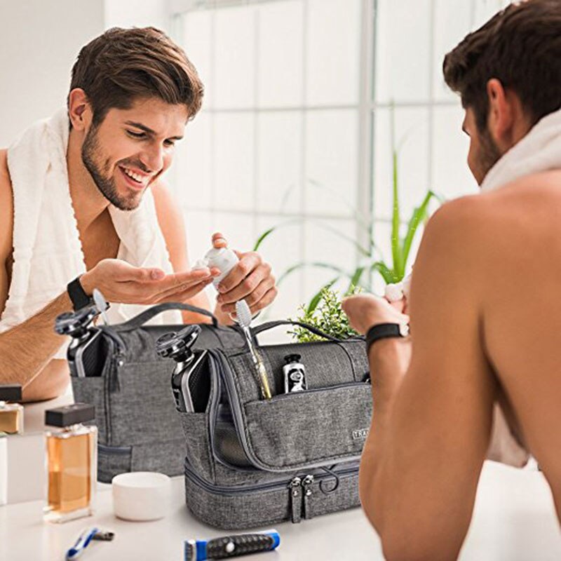 Neue Wasserdichte Männer Hängen Make-Up Tasche Oxford Reise Veranstalter Kosmetik Tasche für Frauen Necessaries Machen Up Fall Waschen Kulturbeutel