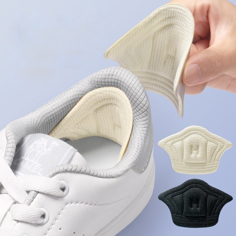 2 Stück Einlegesohlen Patch Fersenpolster für Sportschuhe, verstellbare Größe, Anti-Verschleiß-Fußpolster, Kisseneinsatz, Einlegesohle, Fersenschutz, Rückenaufkleber