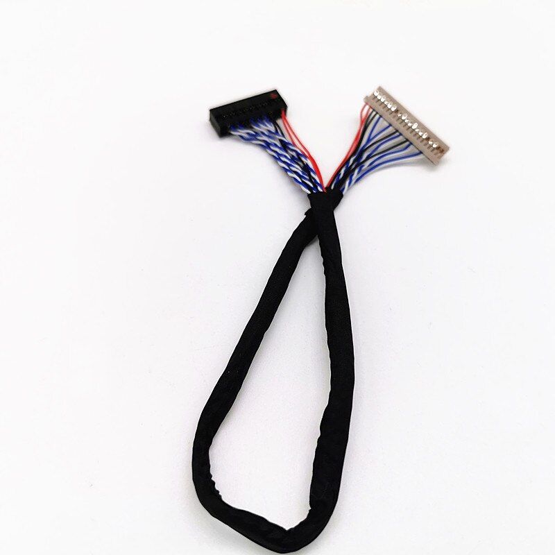 Universal LCD Screen DF14 20 Pin 1ch 8-bit LVDS Cable 25cm 40cm For 8.4-15 inch LCD Panel