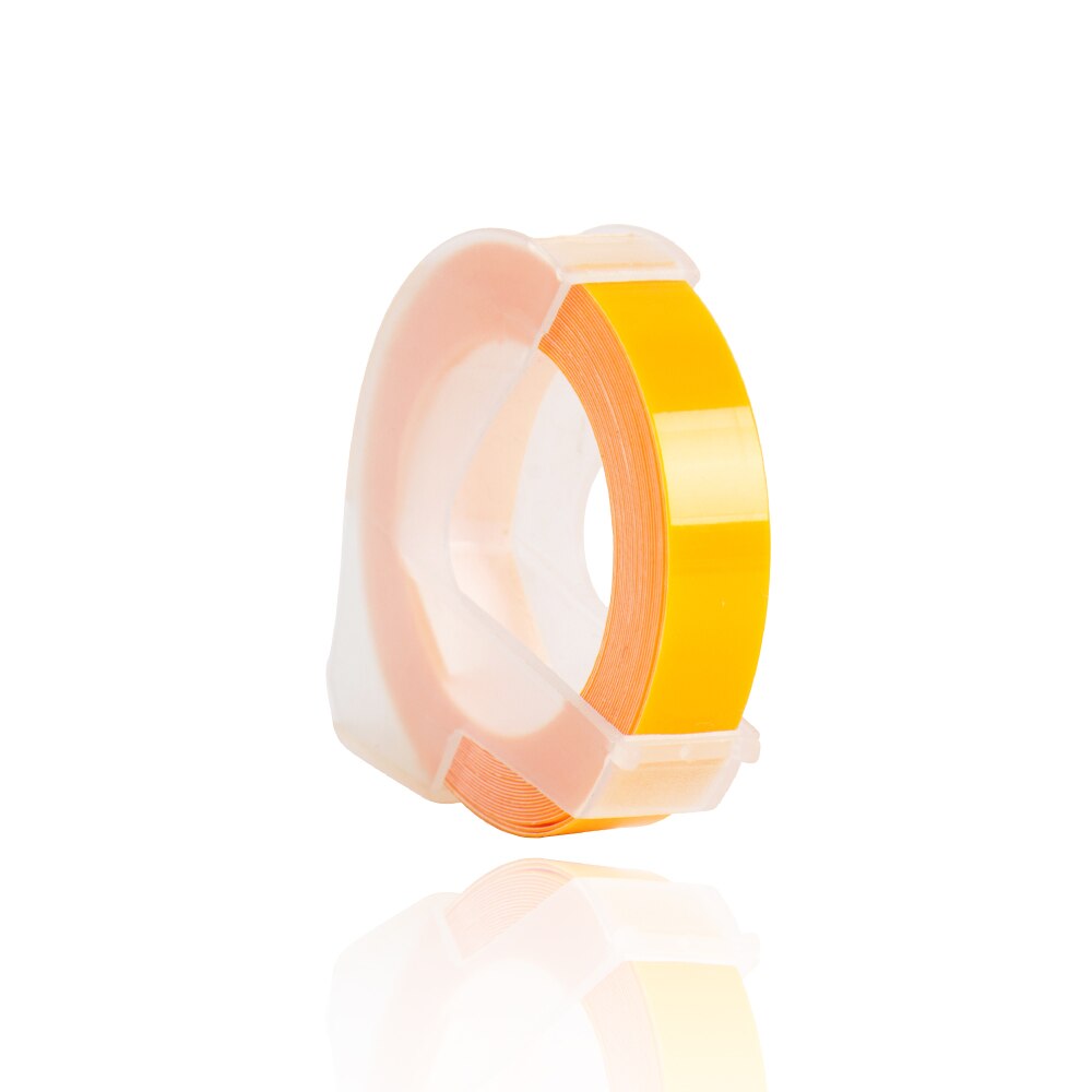 Mieszane kolory 3D PVC tłoczenie DIY taśma z etykietami kompatybilny Dymo 1610 12965 1540 1880 motex E-101 instrukcja drukarka etykiet ręcznie robione: yellow