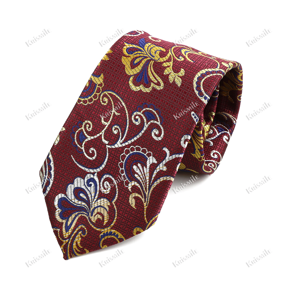 Paisley Mannen Stropdas Klassiek Rood Blauw Groen Luxe Jacquard Stropdas Bruiloft Dagelijkse Slijtage Bruidegom Shirt Pak Das