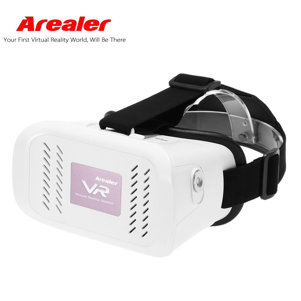 Arealer Vr 3D Game Bril Virtual Reality Bril Vr Headset 3D Movie Magnetische Schakelaar Head-Gemonteerde Hoofdband Voor Android ios