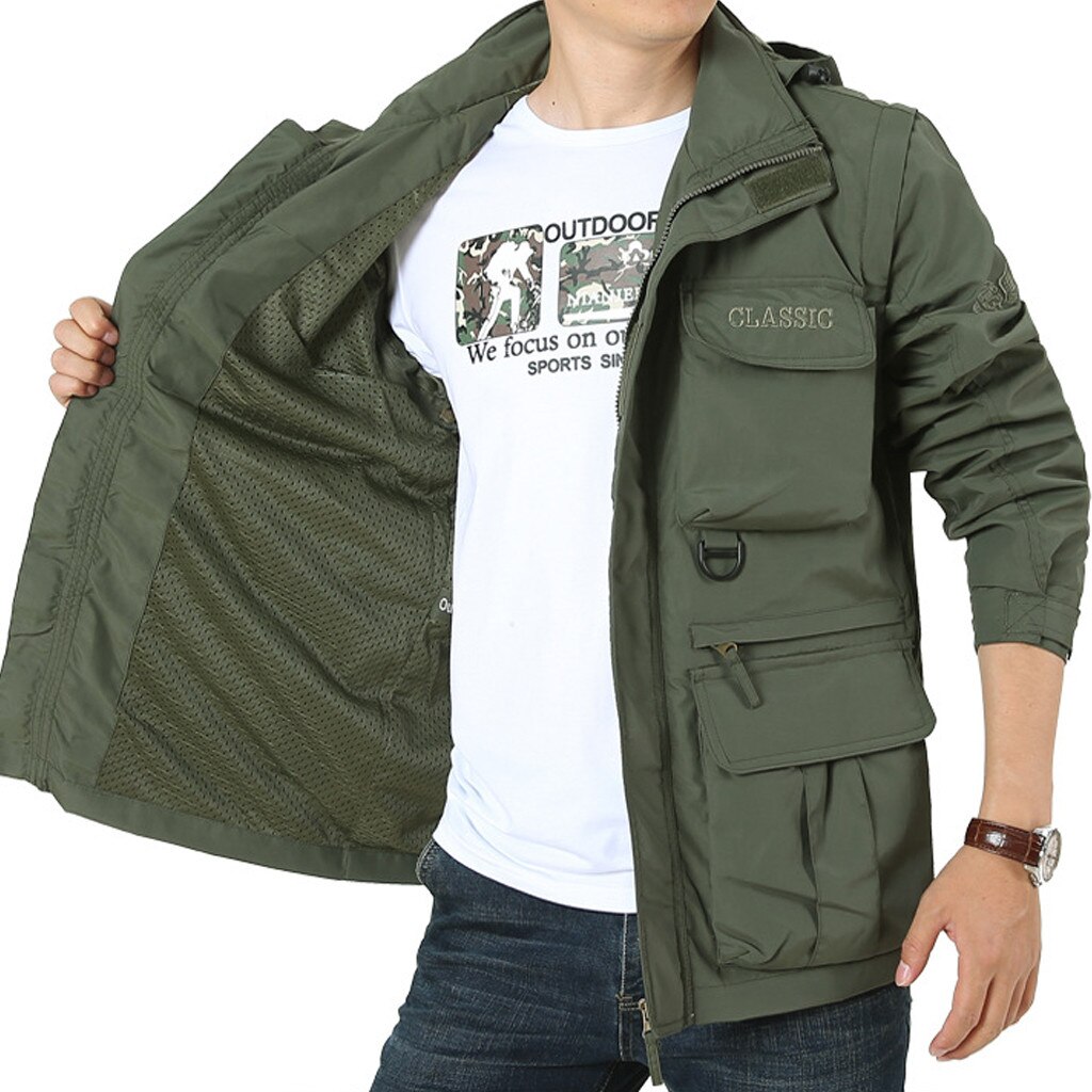 Heren Outdoor Jas - Water- en Winddicht - Ideaal voor Wandelen en Trekking