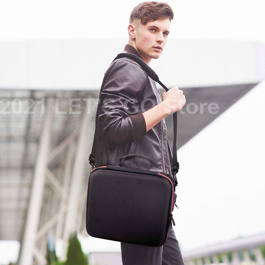 Nintendo switch hartschalen-reisetasche mit aufbewahrungsfach, 21 spielefächern und schultergurt für nintendo switch konsolenzubehör