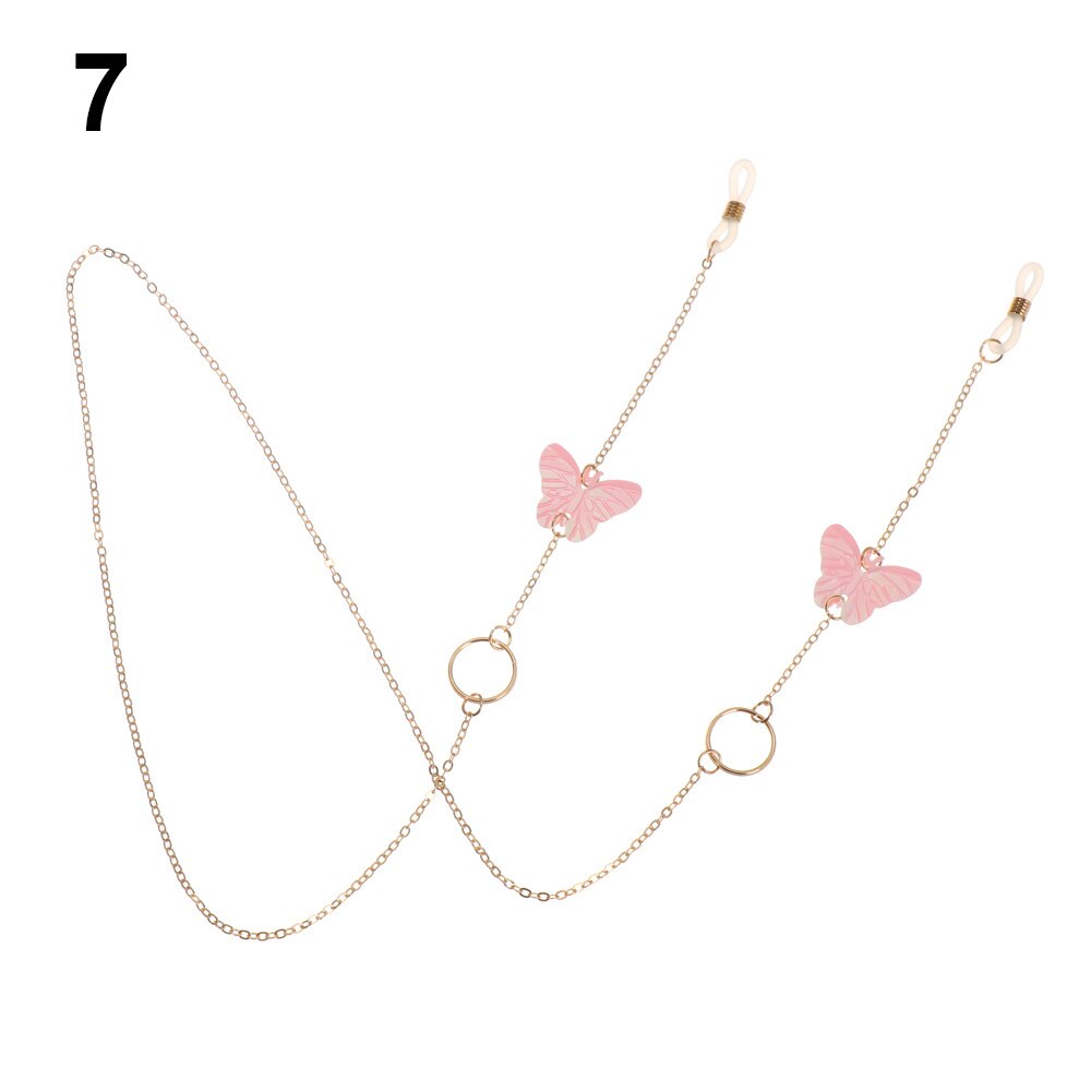 1Pcs Brillen Strap Leesbril Opknoping Ketting Zonnebril Bril Holder Neck Cord Bril Anti Slip Metalen Ketting: 7