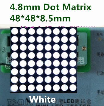 Ultra Bright 8x8 LED Dot Matrix Display 4.8mm Diam... – Vicedeal