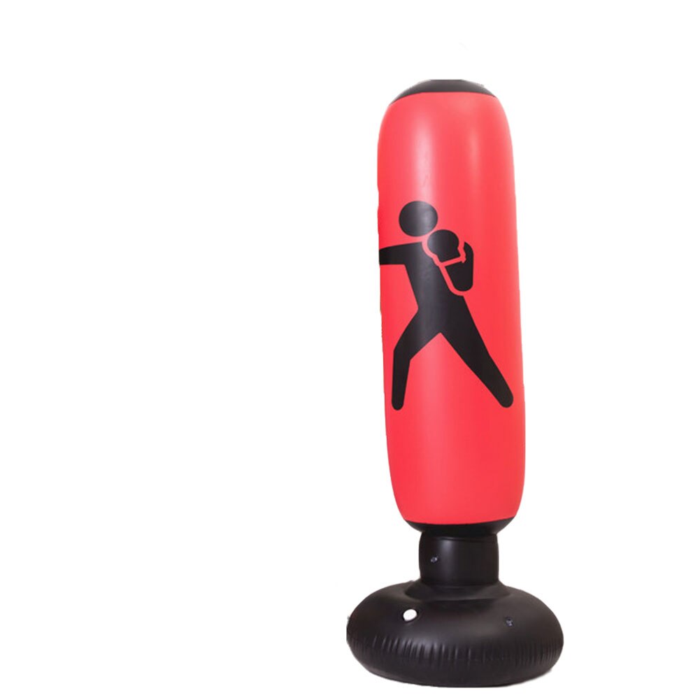 Free Standing Air inflatable Punching Bag Boxing Cardio Exercise Kickboxing Heavy Duty Spring Accessories Outlet Pressure: Rood