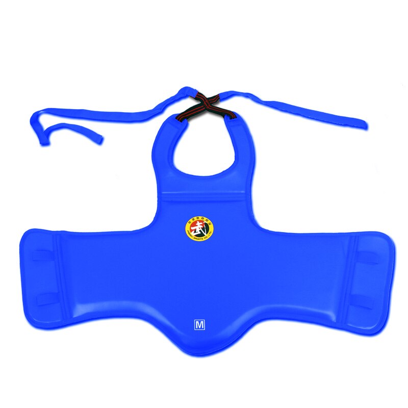 Thickened MMA Chest Protector Sanda Wrestling Chest Support Protective Gear Boxing Sparring Fighting Chest Protector: Blue / M 150-169CM