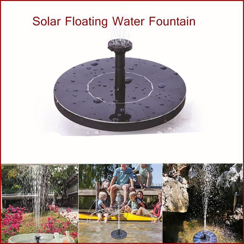 Mini Solar Fountain Solar Water Fountain Garden Pool Pond Outdoor Solar Panel Fountain Floating Fountain Garden Decoration: Default Title