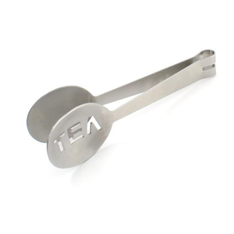 Wiederverwendbare Edelstahl Teebeutel Zange Zucker Tee Tasche Clip Tee Tasche Presse Halfter Kraut Griff Heimat Küche Werkzeuge