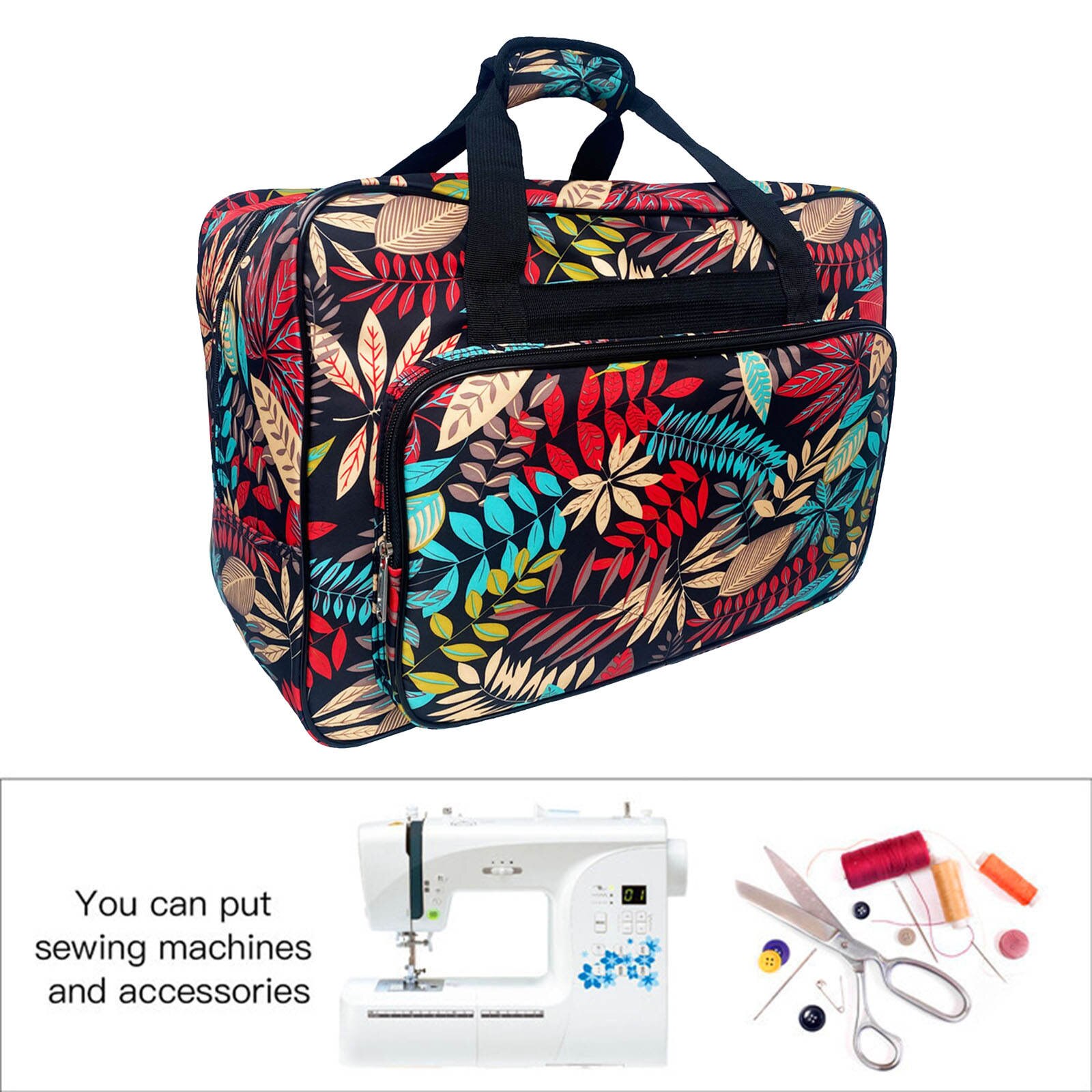 Sac de transport pour Machine à coudre en Nylon 46x23x32cm, sac à main léger de grande capacité, fourre-tout de voyage, poches pour outils