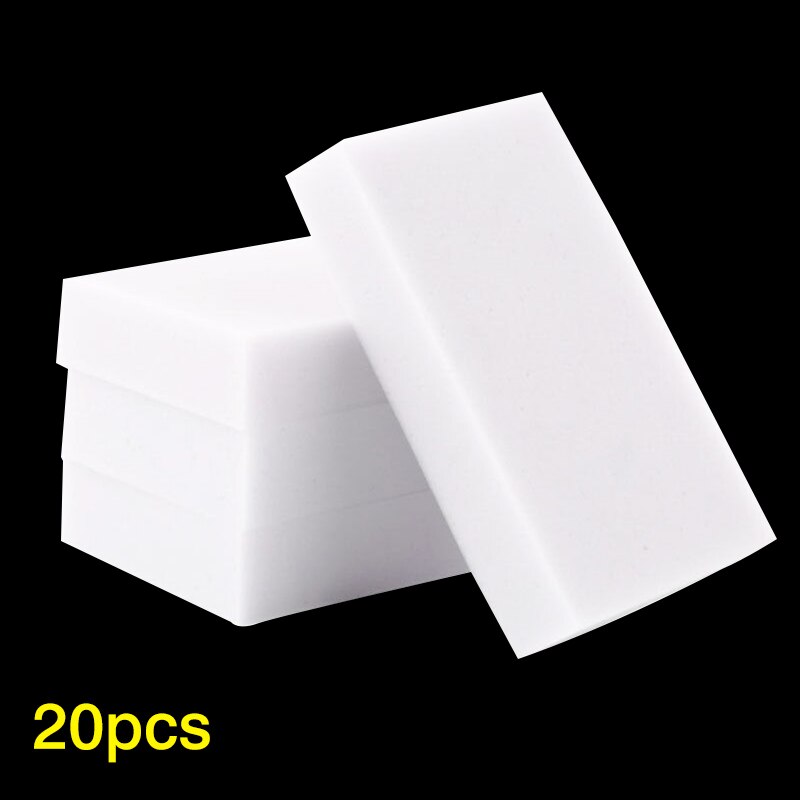 10/20Pcs Multi-function Magic Melamine Sponge Eraser Cleaner Cleaning Sponges Kitchen Bathroom 100x60x20mm: 20pcs